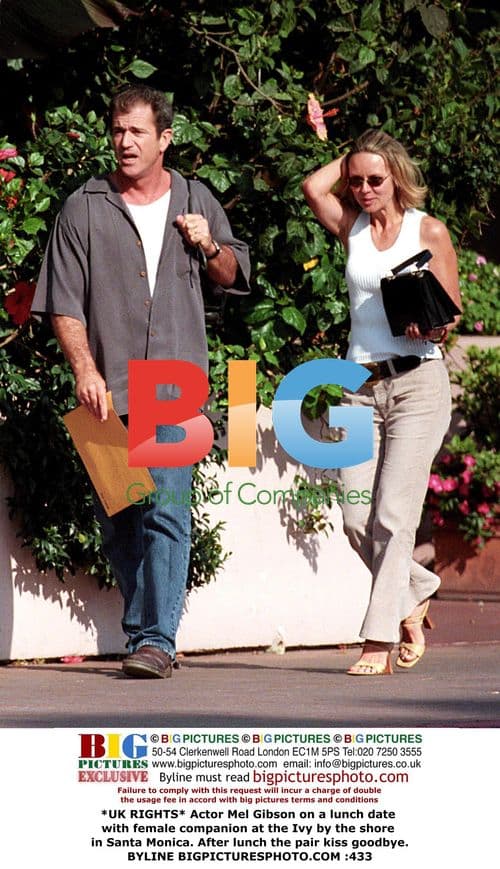 Mel Gibson on lunch date with female companion