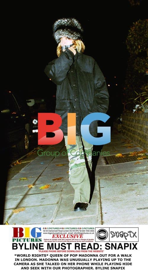 QUEEN OF POP MADONNA OUT FOR A WALK IN LONDON