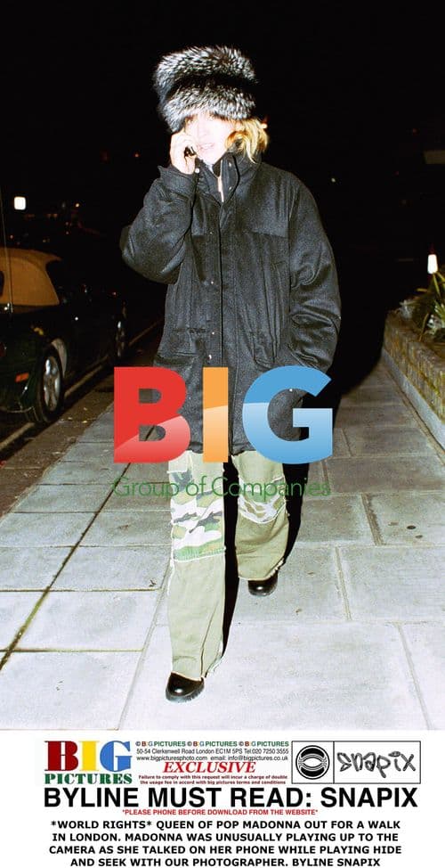MADONNA OUT FOR A WALK IN LONDON