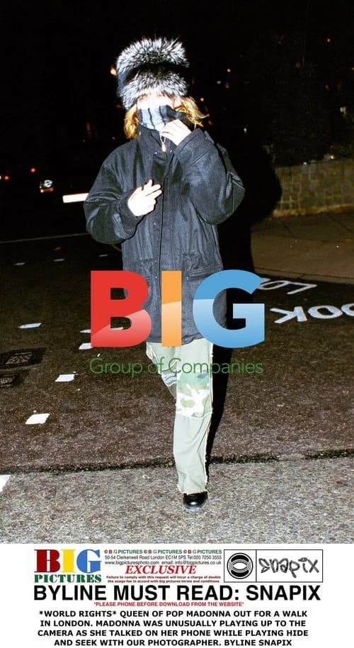 Madonna out for a walk in London