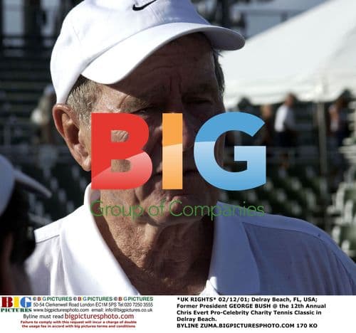 George Bush at Chris Evert Charity Tennis Classic