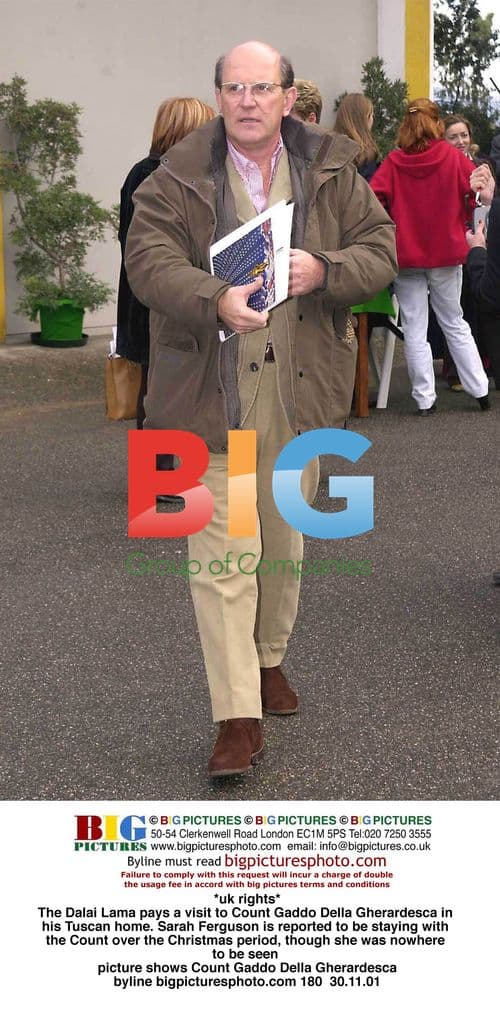 Dalai Lama visits Count Gaddo in Tuscany