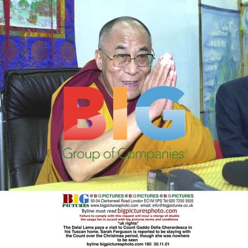 Dalai Lama Visits Count Gaddo Della Gherardesca