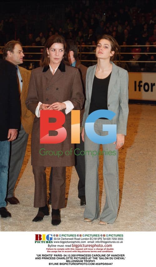 Princess Caroline and Charlotte at Salon du Cheval