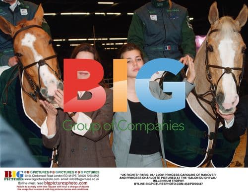 Princess Caroline and Charlotte at Salon du Cheval