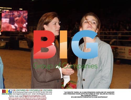 Princess Caroline and Charlotte at Salon du Cheval