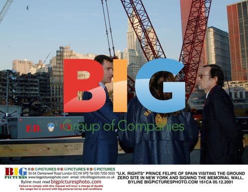 Prince Felipe visits Ground Zero in NYC