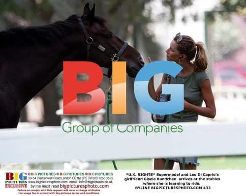 Gisele Bundchen Arrives to Learn Horse Riding