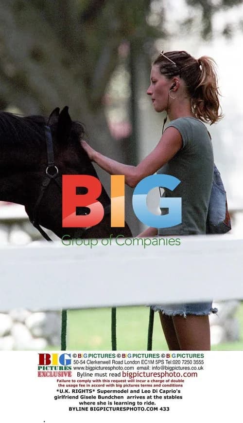 Gisele Bundchen Learns Horse Riding