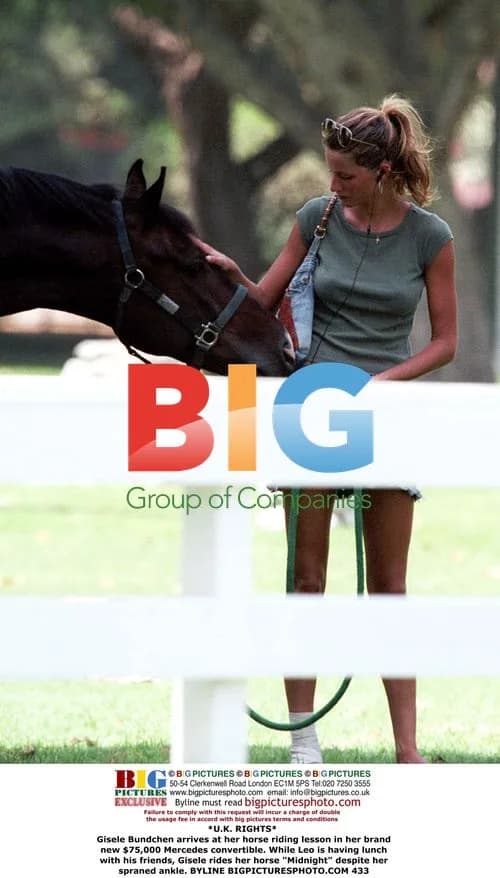 Gisele Bundchen at Horse Riding Lesson