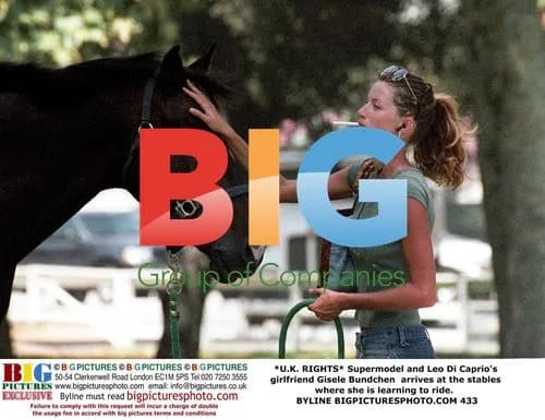 Gisele Bundchen Learns Horse Riding