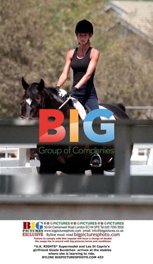 Gisele Bundchen Learns Horse Riding