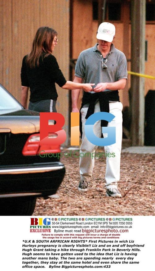 Liz Hurley and Hugh Grant in Beverly Hills