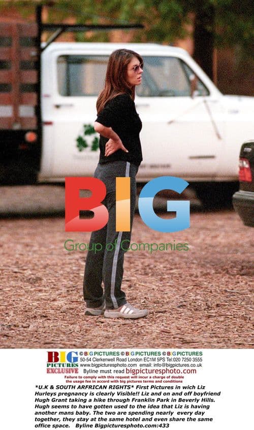 Liz Hurley and Hugh Grant Hiking