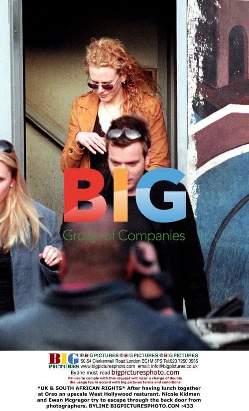 Nicole Kidman and Ewan Mcgregor leave restaurant