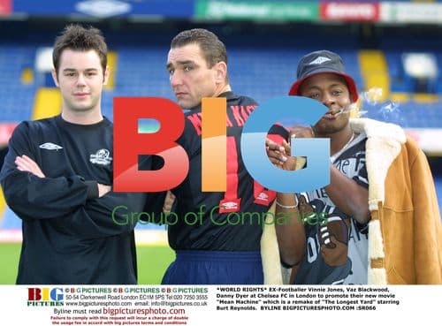 Vinnie Jones, Vaz Blackwood, Danny Dyer at Chelsea FC
