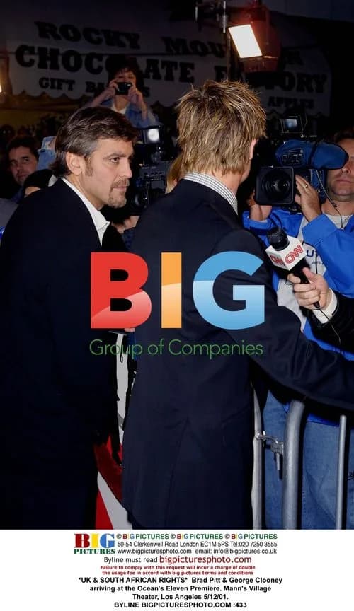 Brad Pitt & George Clooney at Ocean's Eleven Premiere