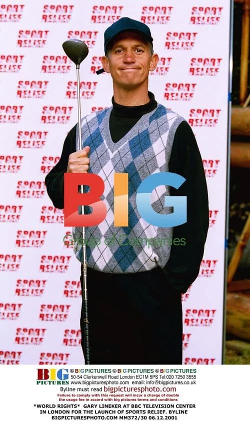 Gary Lineker at BBC TV Center for Sports Relief