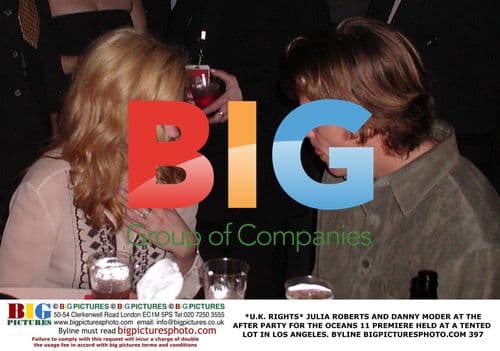 Julia Roberts & Danny Moder at Oceans 11 Premiere After Party