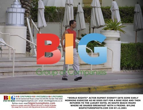 Rupert Everett Bikes in Miami