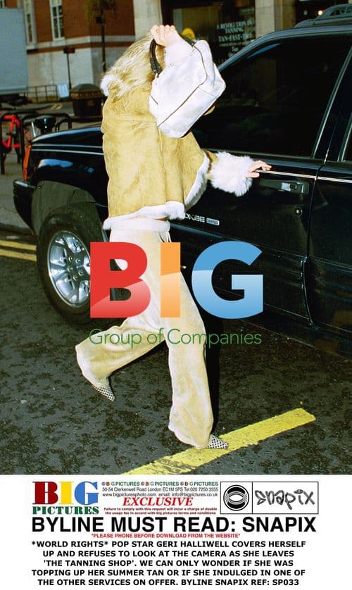 Geri Halliwell Leaves The Tanning Shop