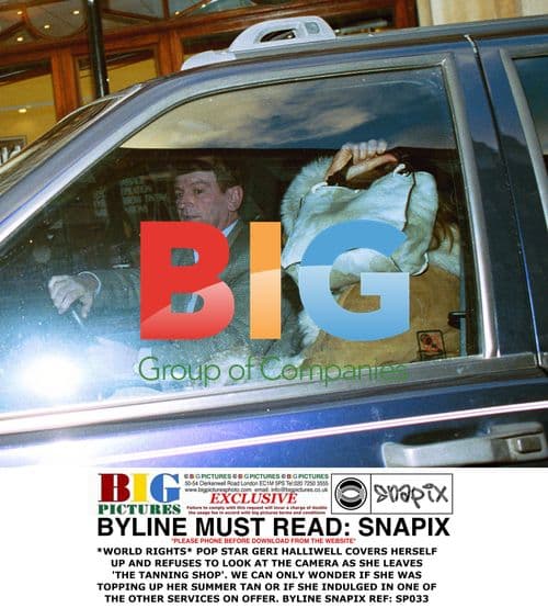 Geri Halliwell Leaves The Tanning Shop