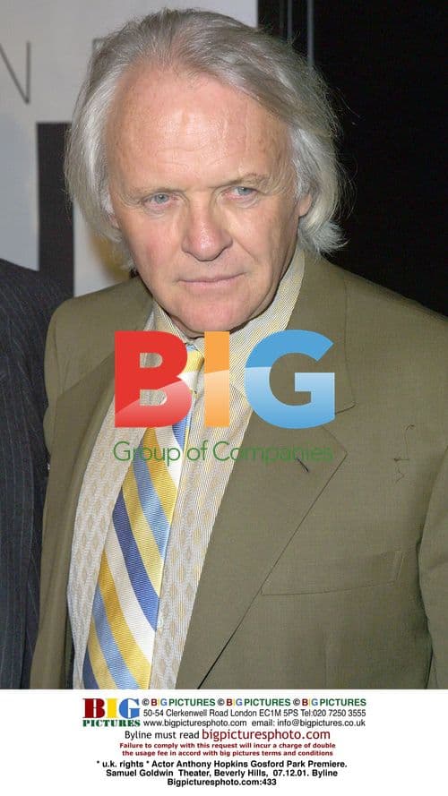 Anthony Hopkins at Gosford Park Premiere