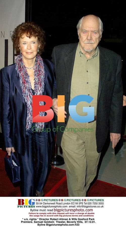 Altman & Wife at Gosford Park Premiere