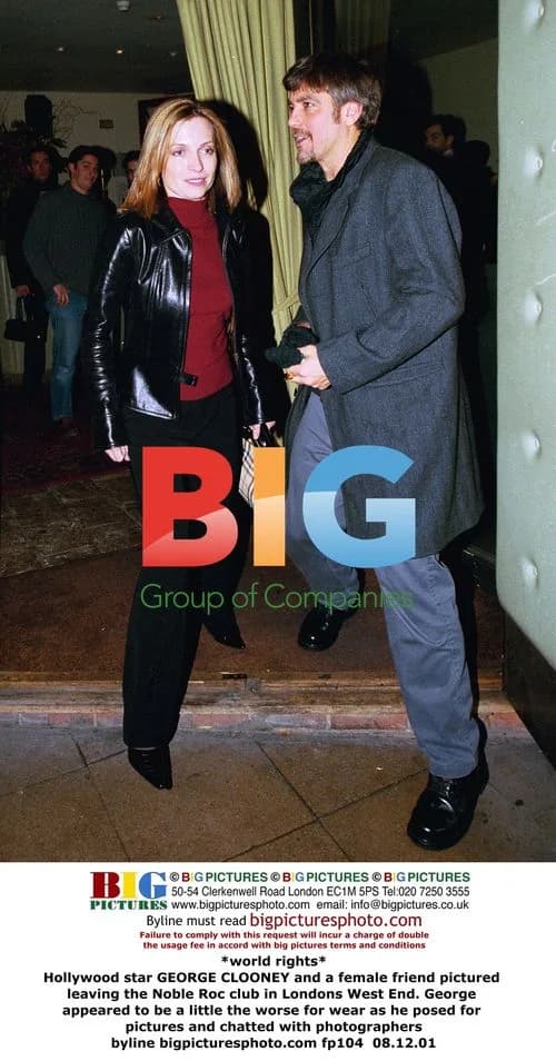 George Clooney leaves London club