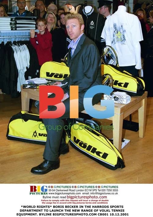 Boris Becker Launches Volkl Tennis at Harrods