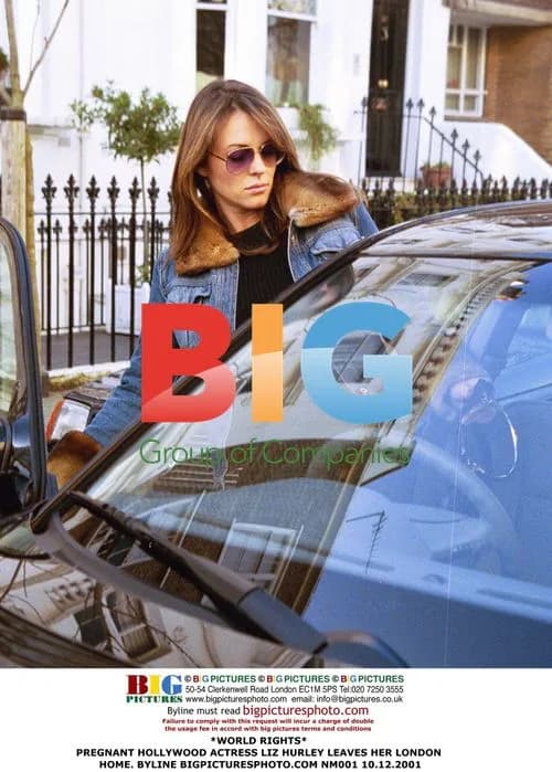 Pregnant Actress Liz Hurley Leaves London Home