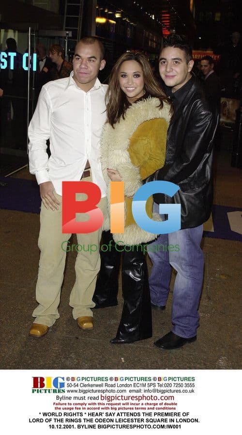 Hear'Say Attends Lord of the Rings Premiere