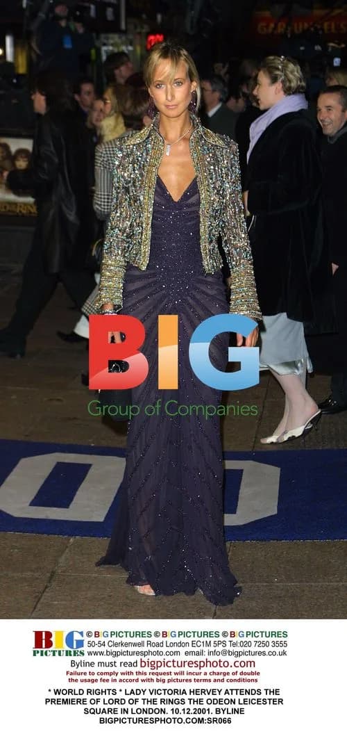 LADY VICTORIA HERVEY ATTENDS LORD OF THE RINGS PREMIERE