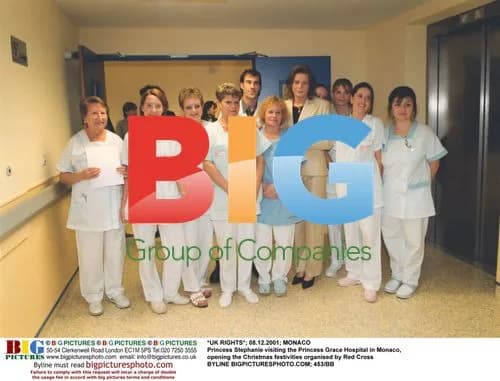 Princess Stephanie visits Monaco hospital