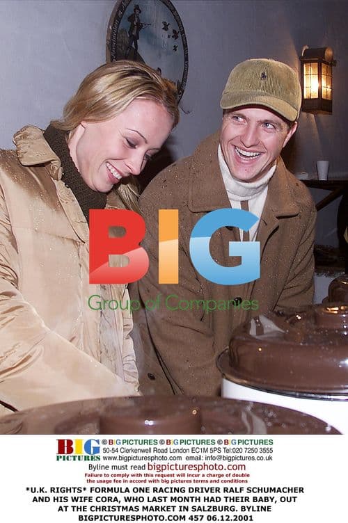 Ralf Schumacher and Wife at Salzburg Christmas Market