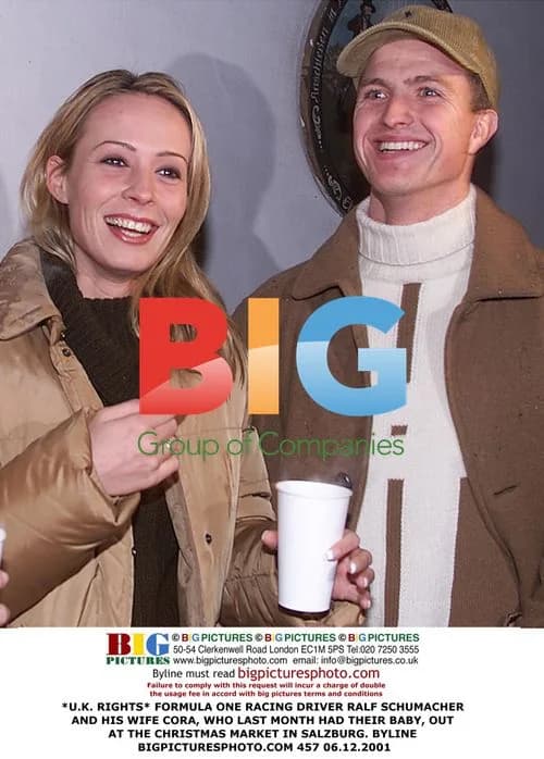 Ralf Schumacher and wife Cora at Christmas market