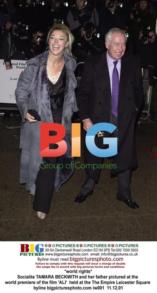 Tamara Beckwith and Father at 'ALI' Premiere