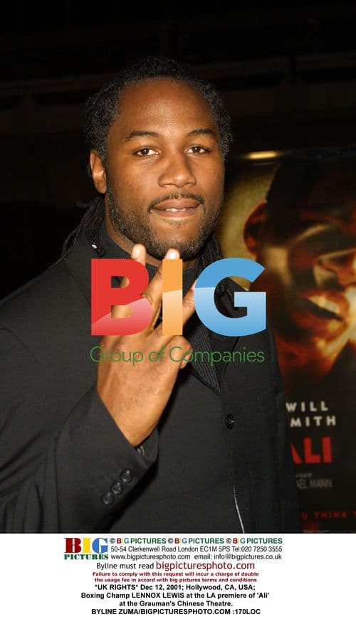 Lennox Lewis at 'Ali' Premiere in Hollywood