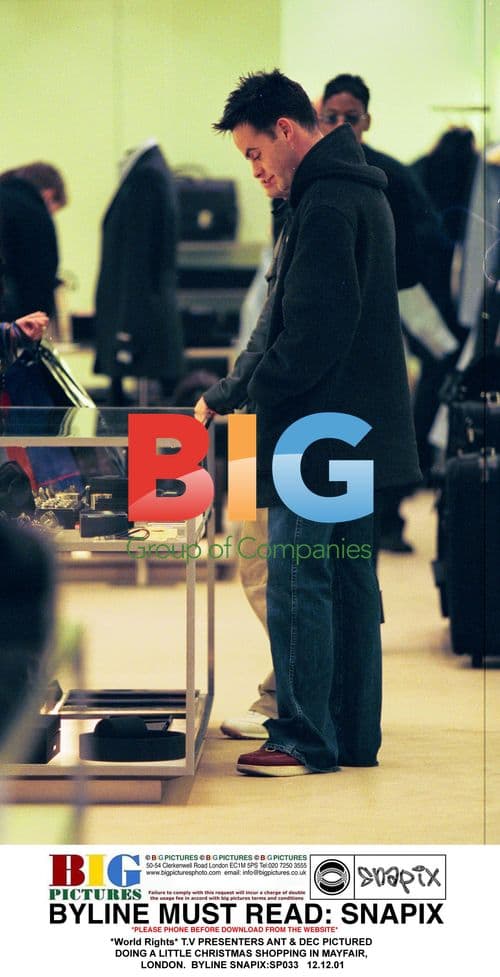 Ant & Dec Christmas Shopping in Mayfair