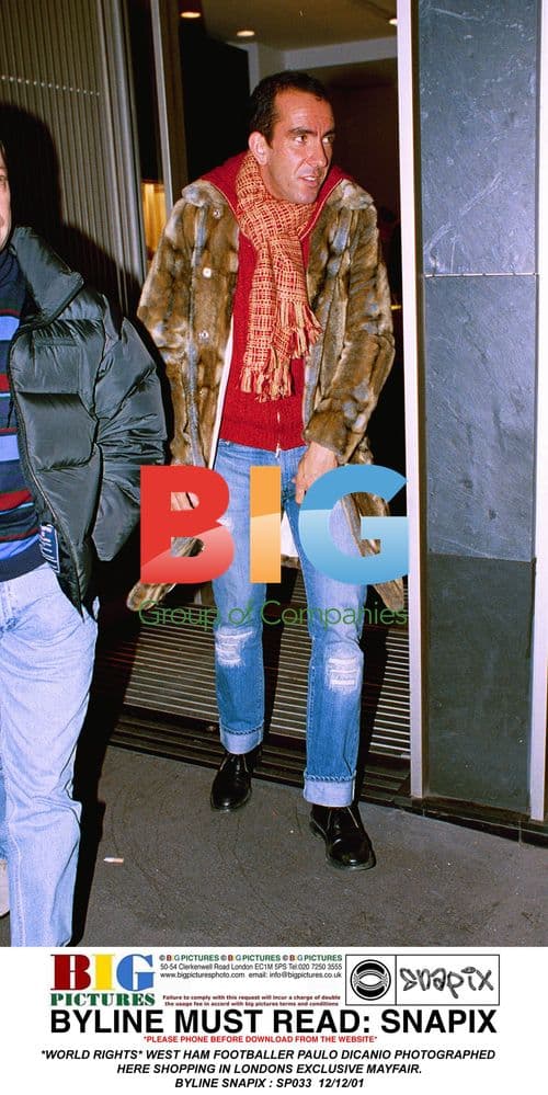 Paulo DiCanio shopping in Mayfair