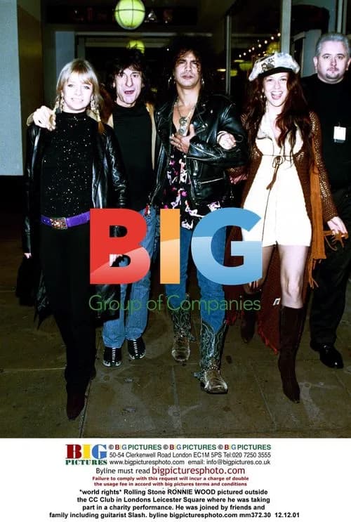 Ronnie Wood Pictured at Charity Gig in London
