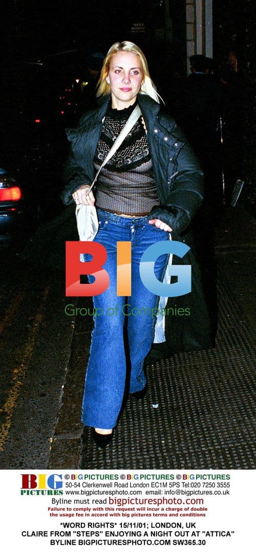 Claire from 'Steps' at 'Attica' club in London