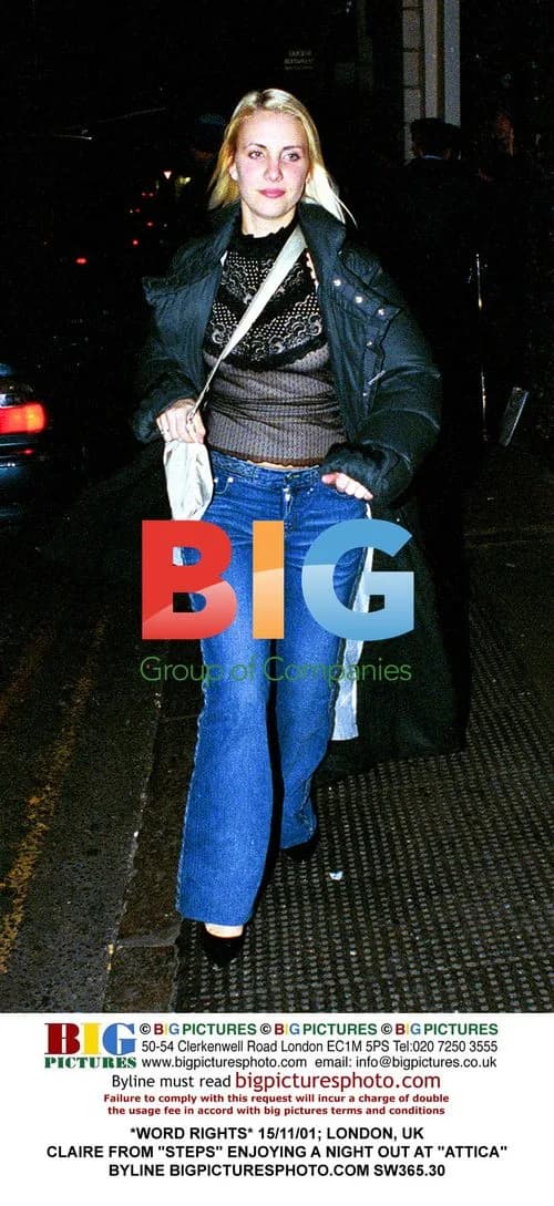Claire from 'Steps' at 'Attica' club in London