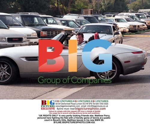 Matthew Perry Plays Tennis in Beverly Hills