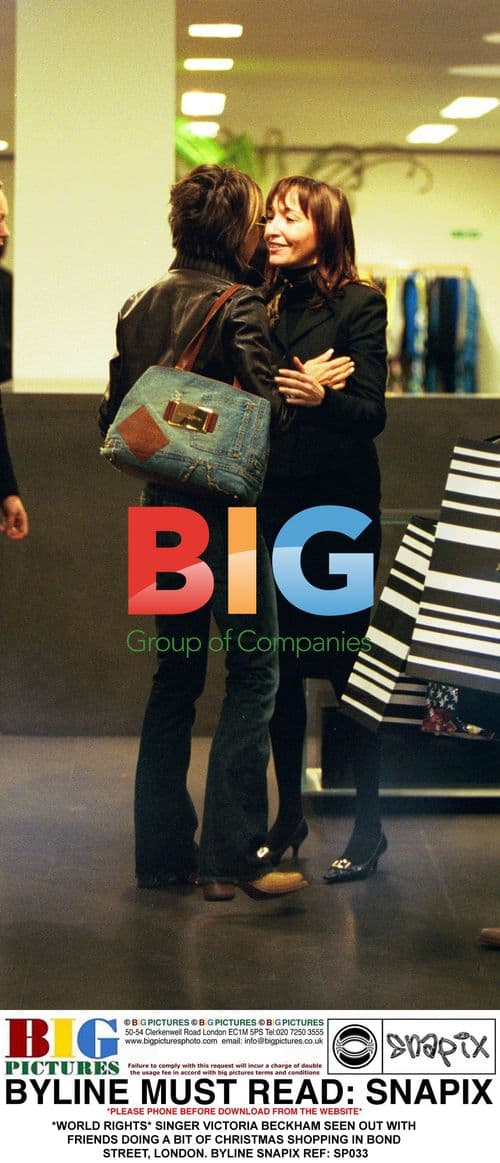 Victoria Beckham Christmas Shopping in London