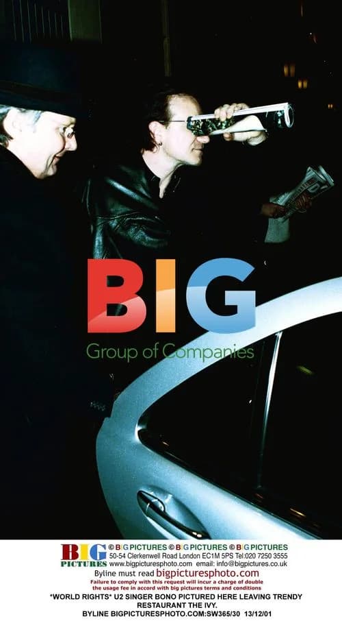 Bono Leaving The Ivy Restaurant
