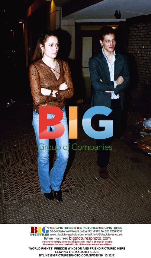 Freddie Windsor and Friend Leaving Kabaret Club