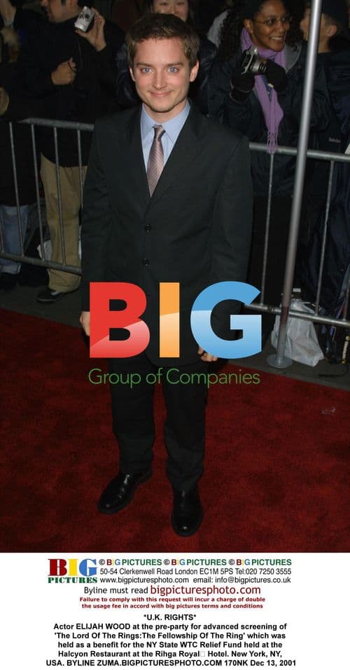 ELIJAH WOOD at 'The Lord Of The Rings' pre-party