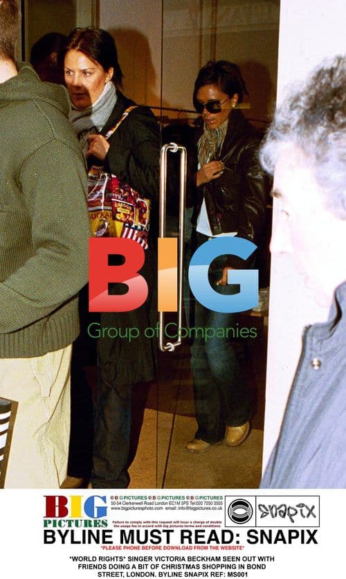 Victoria Beckham Christmas Shopping in London