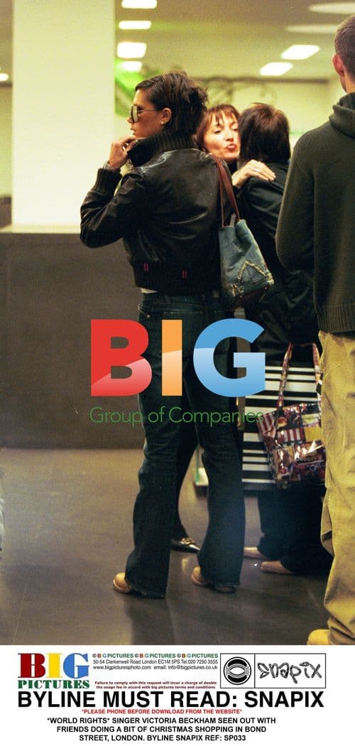 Victoria Beckham Christmas Shopping in London